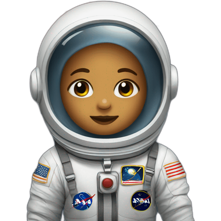 newborn in astronaut costume emoji