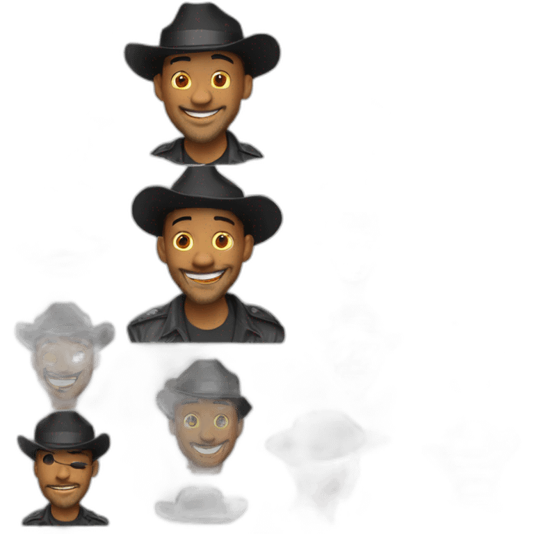 will smith smile and wear a hat emoji