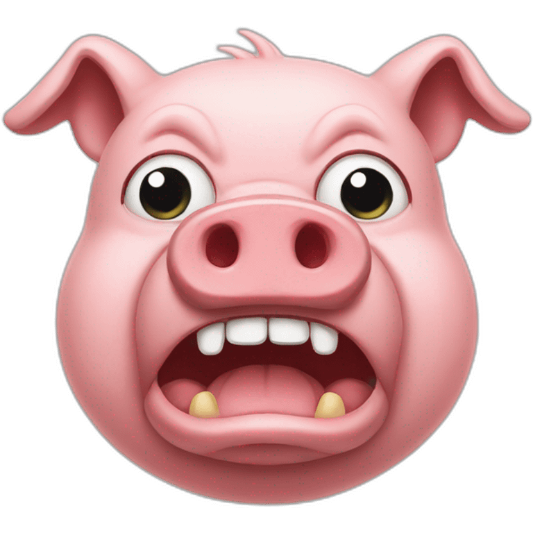 angry pig emoji