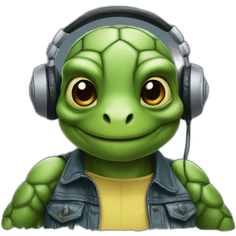 Dj turtle  emoji