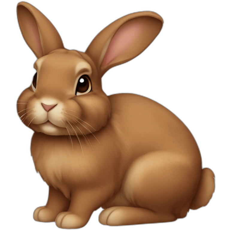 brown lop ear bunny emoji