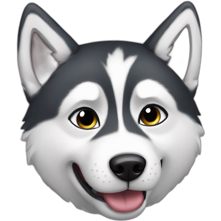 Naughty husky emoji