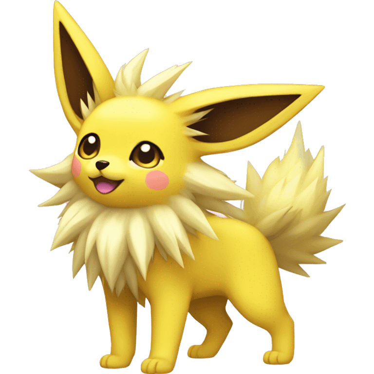 Kawaii Jolteon full body emoji