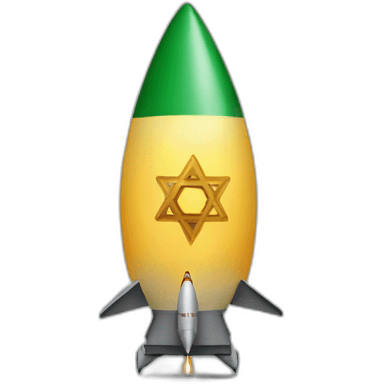 Star of David missiles on Gaza emoji