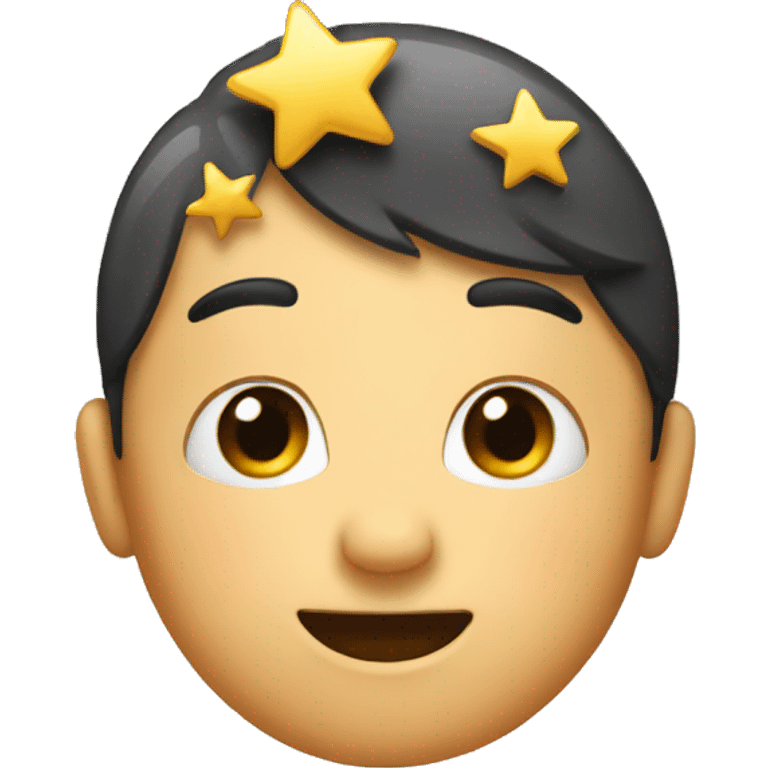 Emoji with stars on head emoji