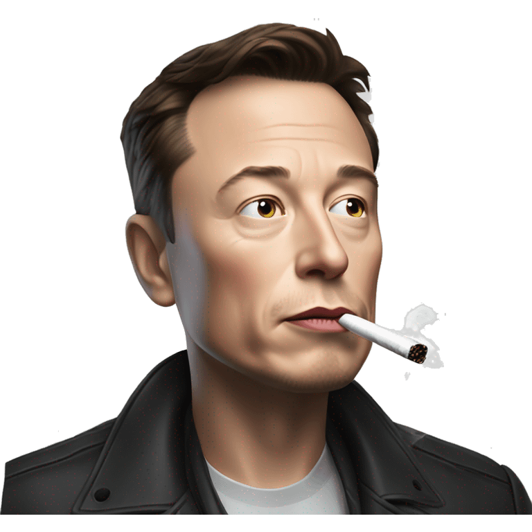 elon musk smoking  emoji