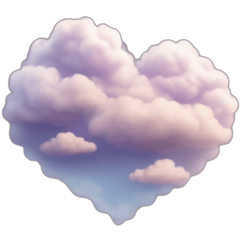 Corazón en las nubes emoji