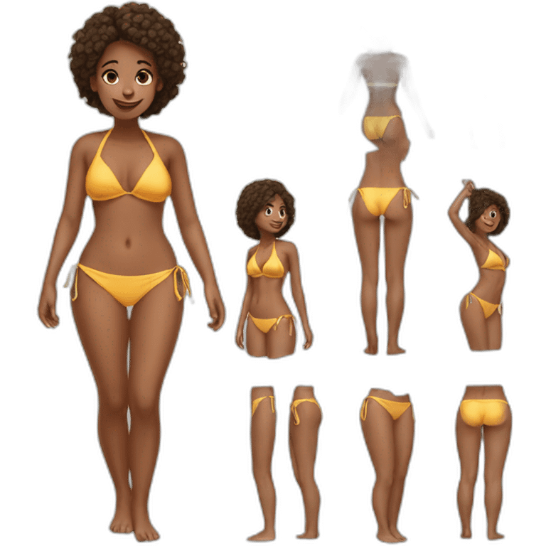 Girl with bikini emoji