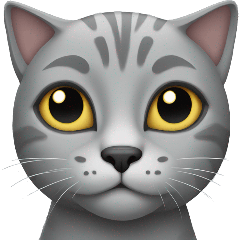 Grey cat emoji