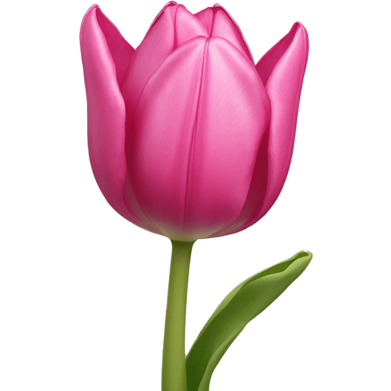 Pink tulip emoji