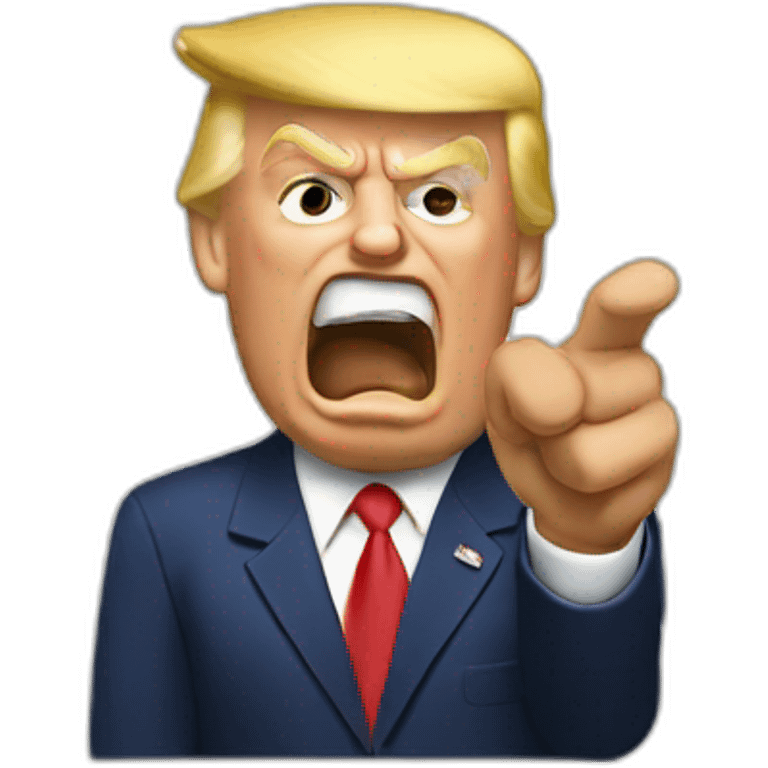 trump pointing fingers emoji