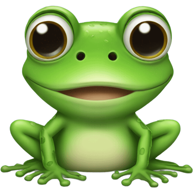 frog with lashes emoji