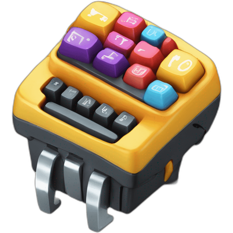 colorful mechanical keycap emoji