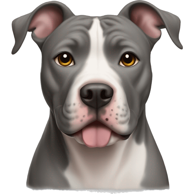 Grey pit bull emoji