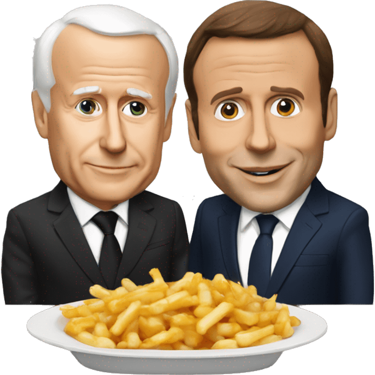 Poutine et Macron  emoji