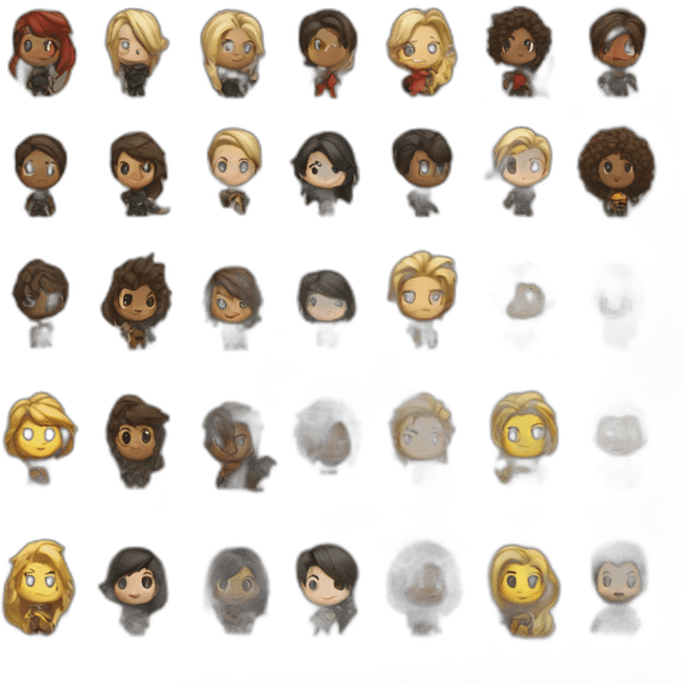 Ff game characters  emoji