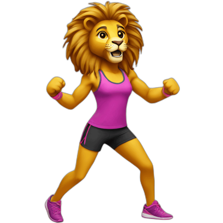 zumba lion sport emoji