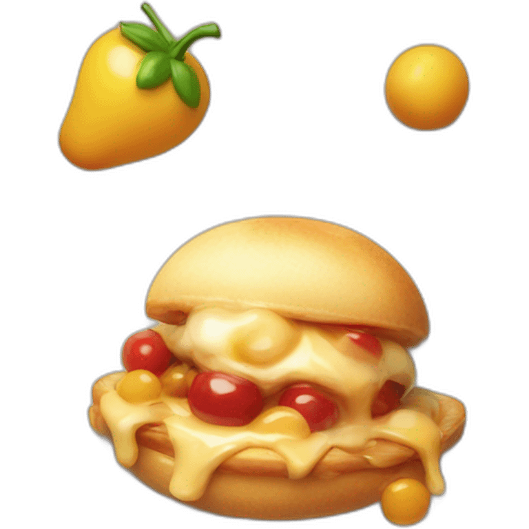 delicious blurry still life food emoji