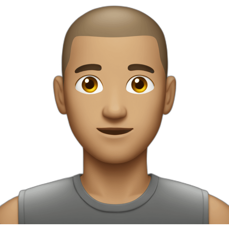 male with high fade buzzcut emoji