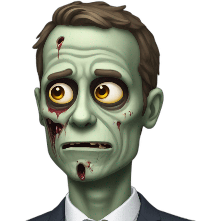 macron zombie emoji