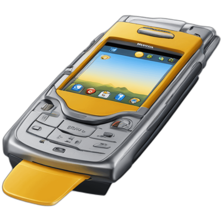 Motorola Razr V3 mobile device with the iconic clamshell design emoji