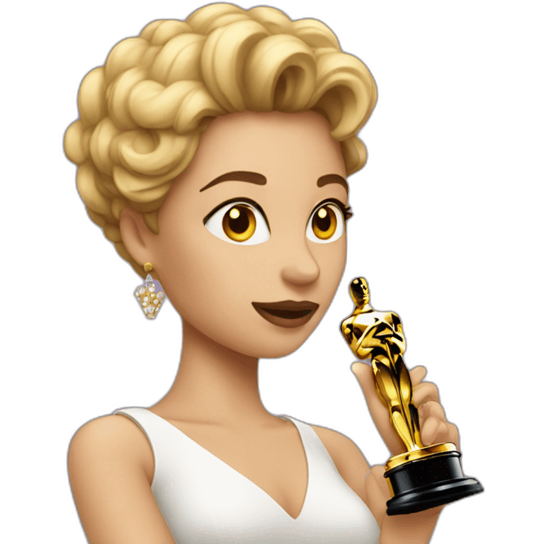 actress with oscar emoji