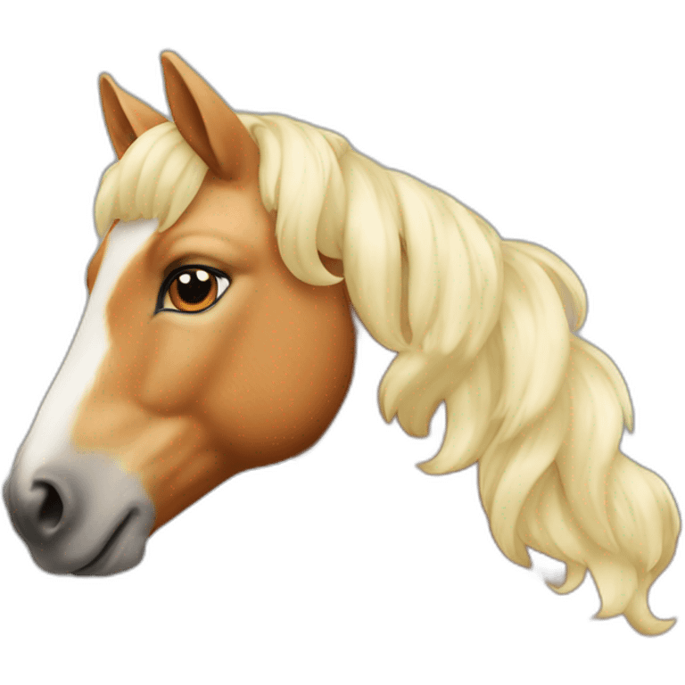 Fuchs blond horse emoji