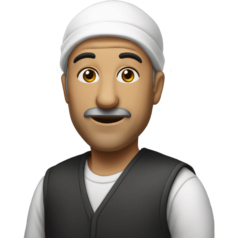 gözlüklü siyah ked emoji