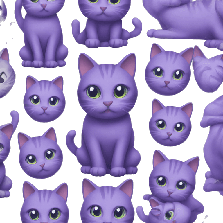 Purple cat emoji