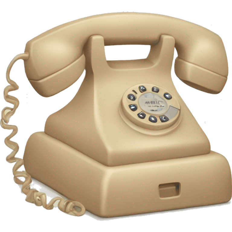 Old beige phone emoji