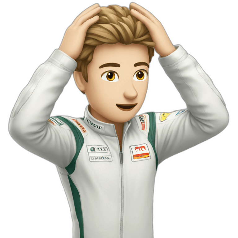 Face Palm pilote f1 emoji