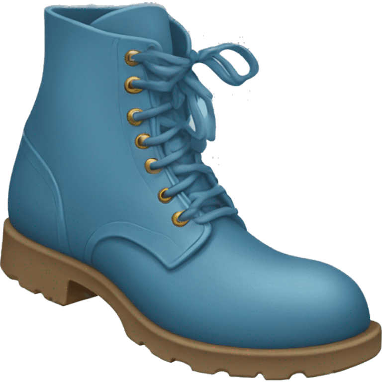 Dust blue boots emoji