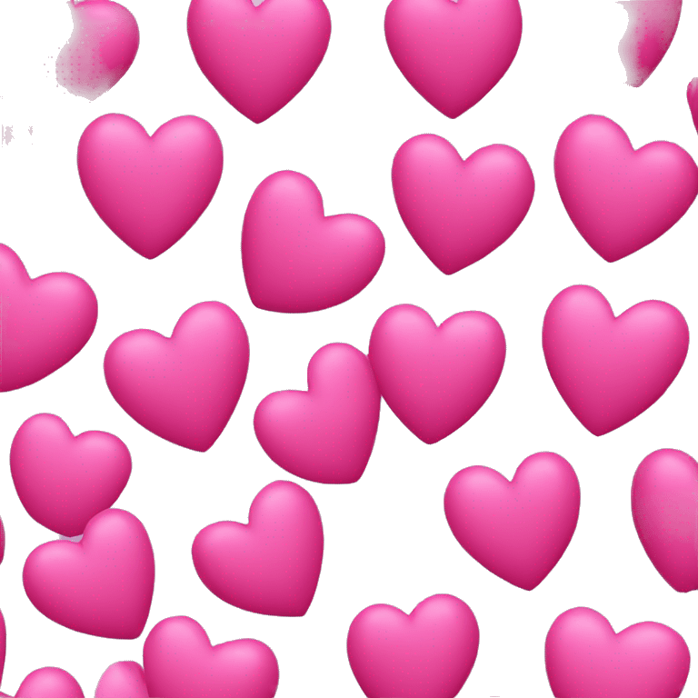 Pink hearts emoji