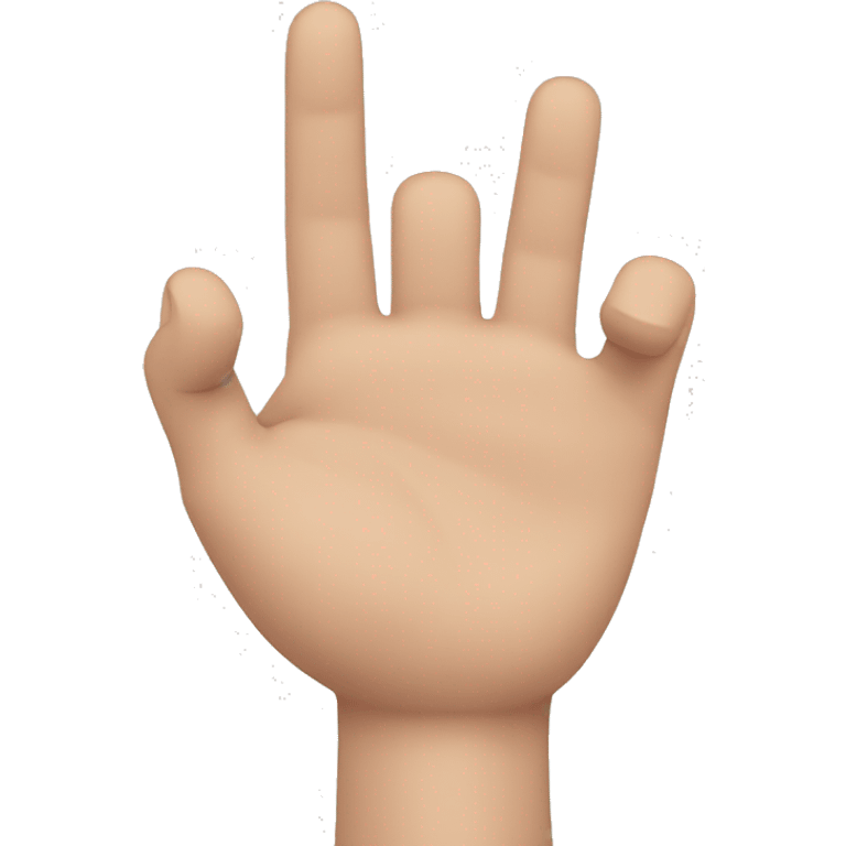 mano con el dedo anular y pulgar cerrados emoji