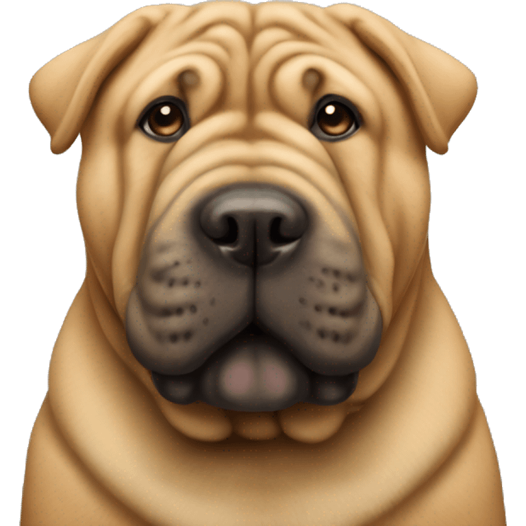 Sharpei dog  emoji