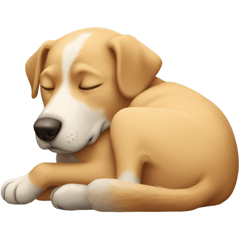 Dog sleeping emoji