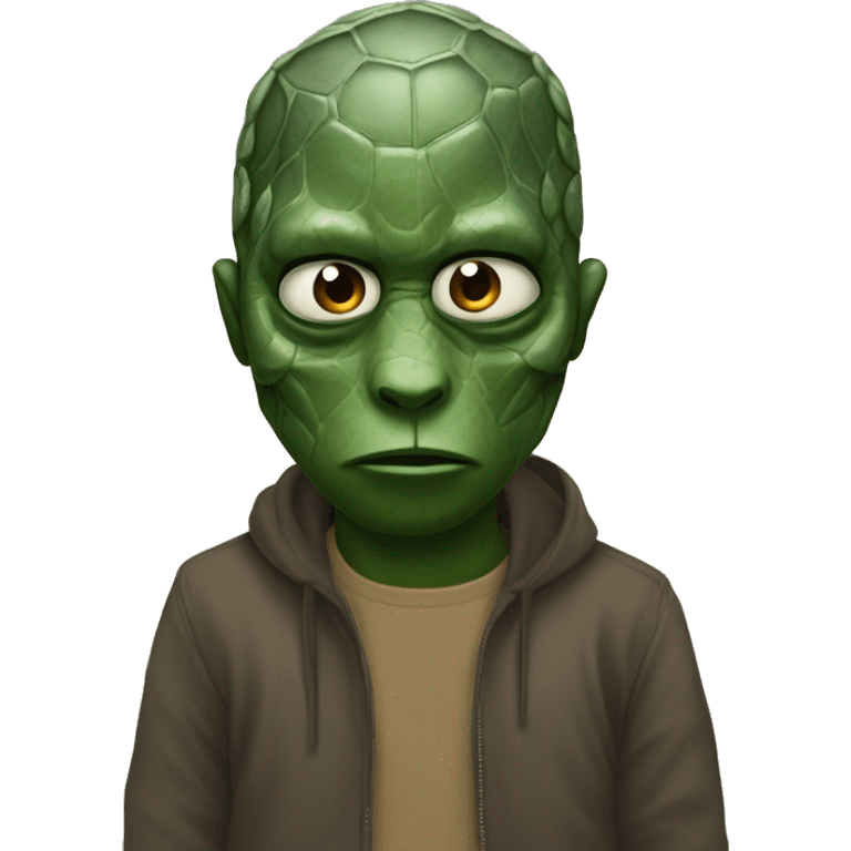 Kanye west as reptilian  emoji