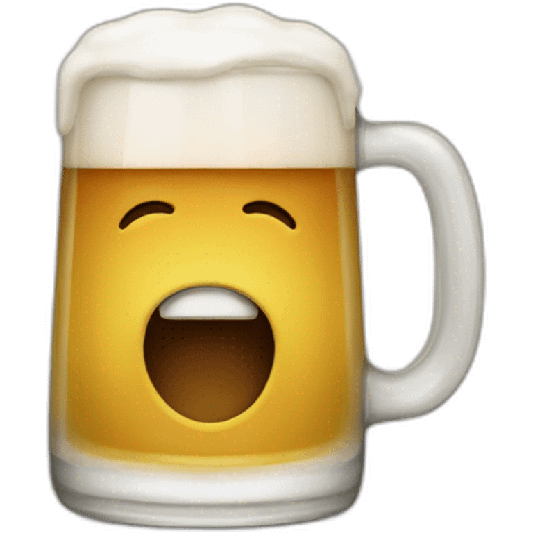 Olentzero drinking Beer emoji