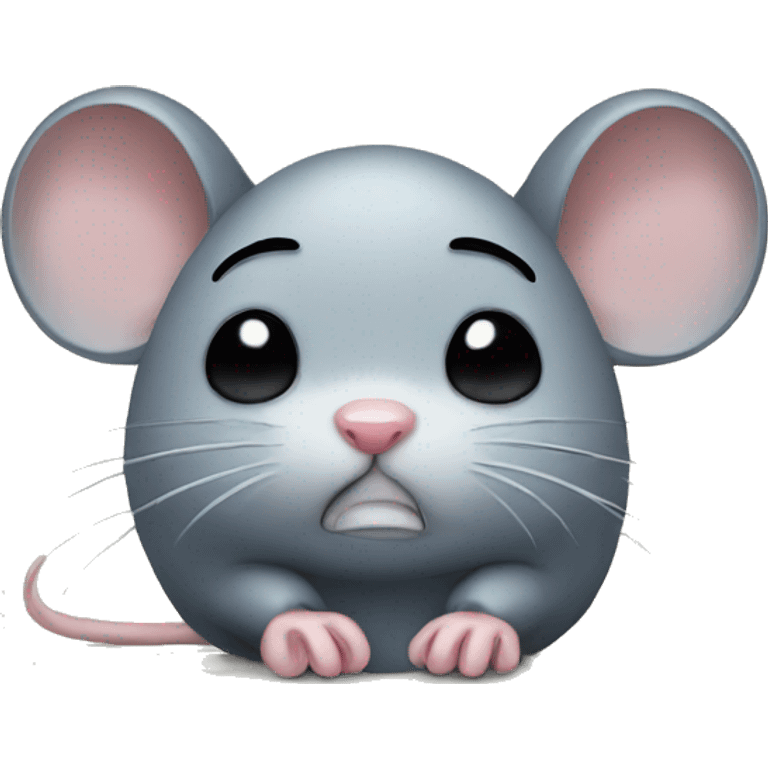 sad mice crying emoji