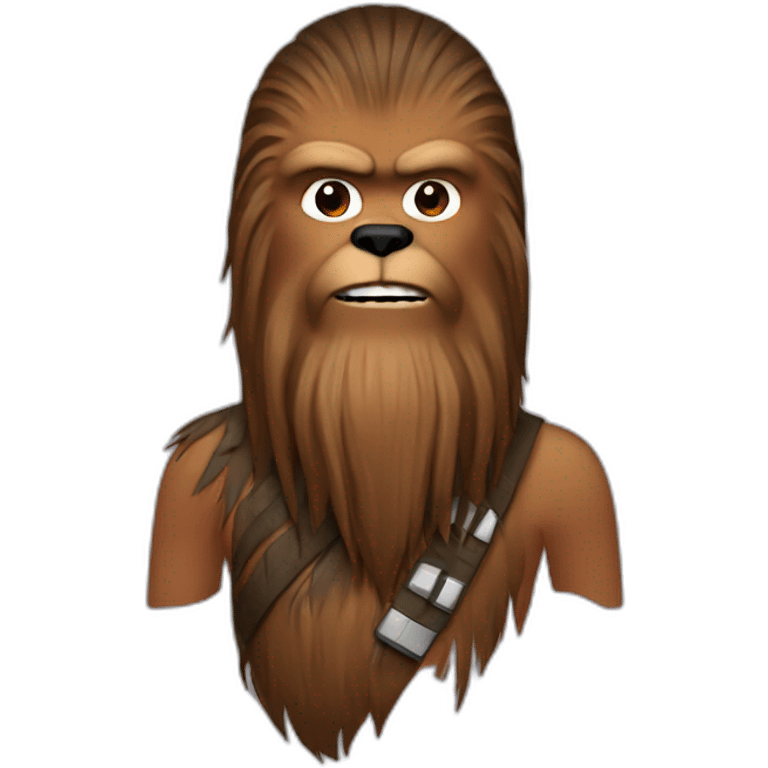 No hair Chewbacca emoji