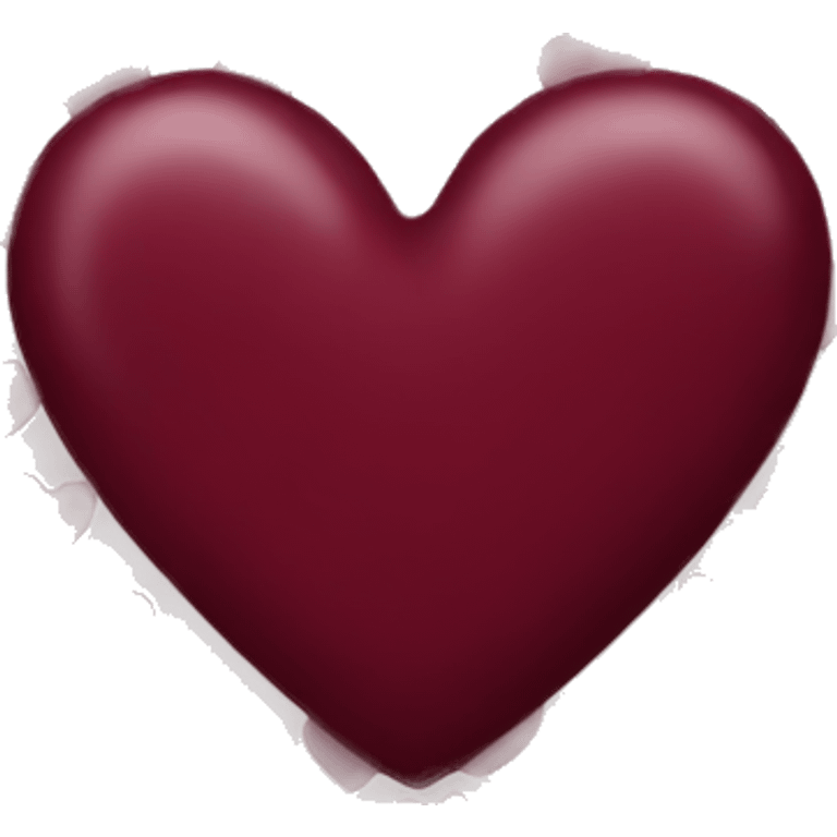 burgundy heart emoji