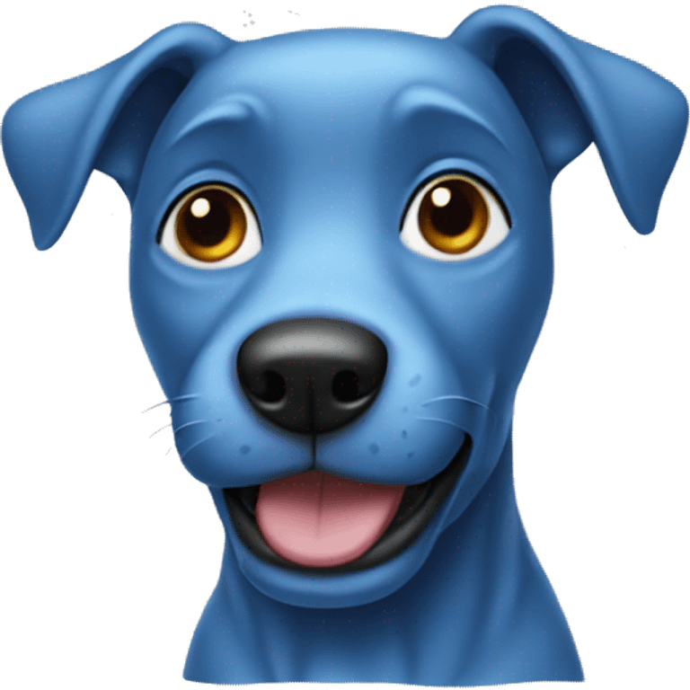 blue dog  emoji