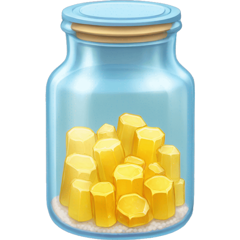 crystal cylinder jar emoji