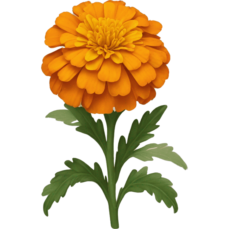 Orange marigold emoji