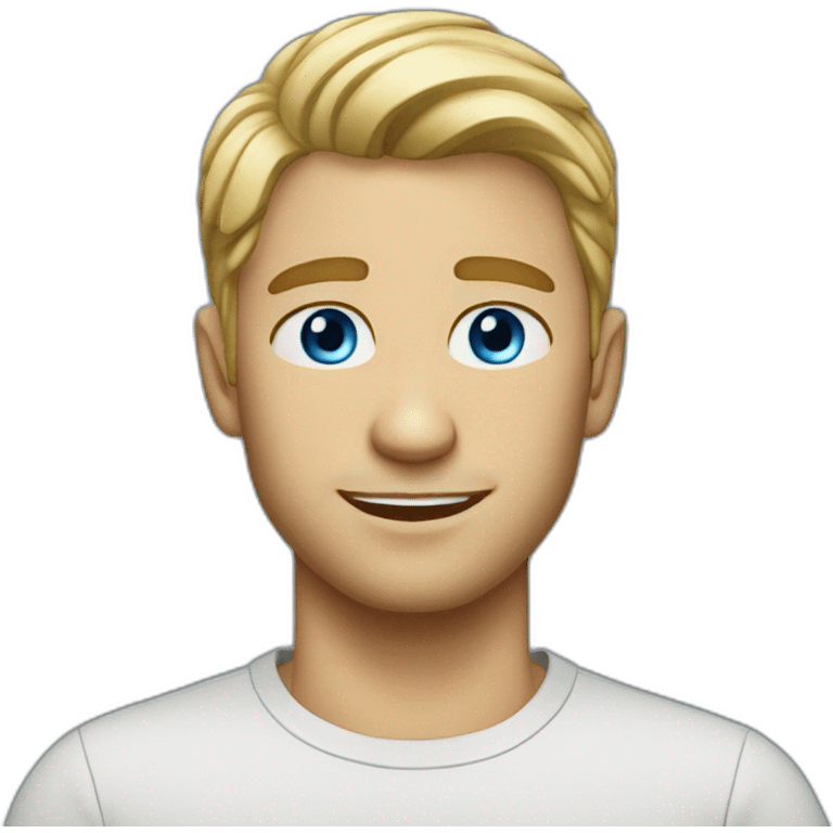 blonde-guy-blue-eyes emoji