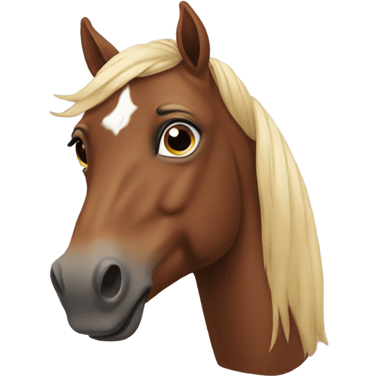 horse with a mustache emoji