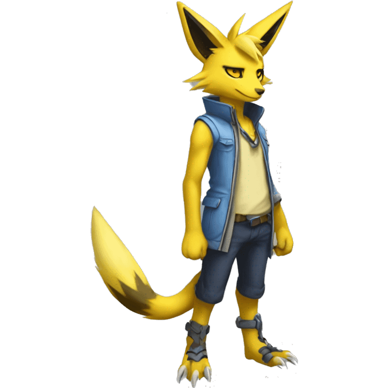 Lombax-Renamon-Zeraora full body emoji