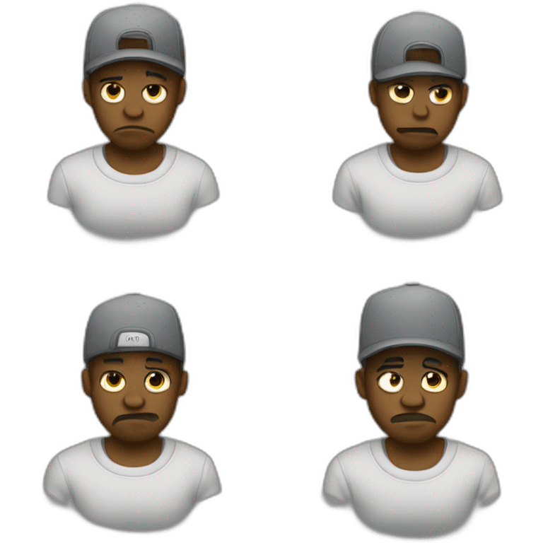 4 emotions happy sad neutral angry grey scale rappers emoji