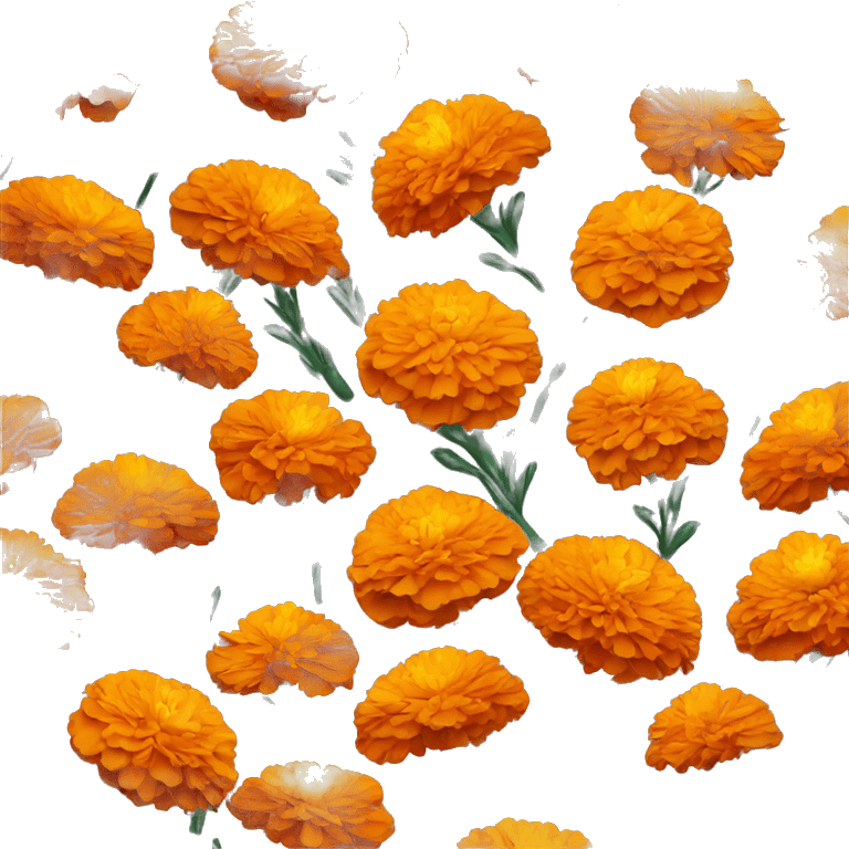 Colorful marigold boquet emoji