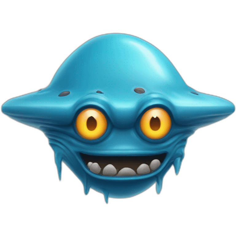 Yappe blue monster ufo emoji